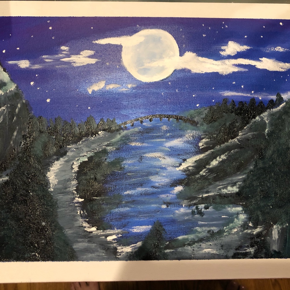 Harper’s Ferry: Original by: MawD - Harpers Ferry by Moonlight